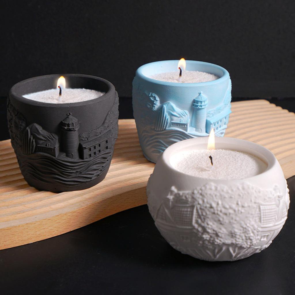 Praktische Florale Blumentöpfe Stabile Silikonform Zement Gips Bastelbedarf für Garten- und Innendekoration