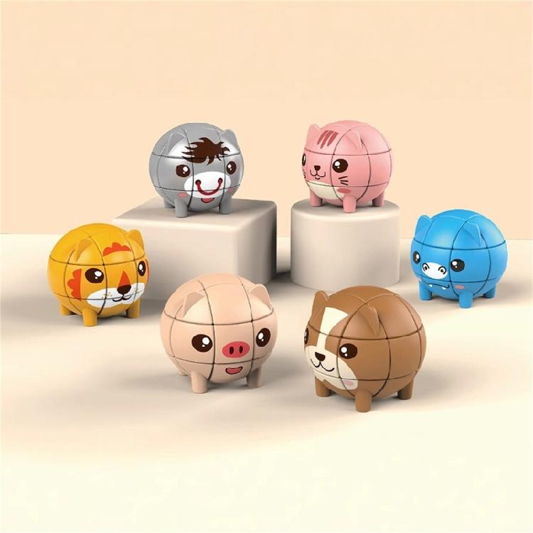 Cartoon Animal Cubes For Kids Stimulating Mental Growth And Fostering Innovative Thinking Game