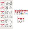 6 Pcs Kids Drawing Book Children's Coloring Books Lovely Picture Book Doodling Book Cartoon Animal Painting Book