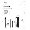 Jun Kaiwei Portable Foldable Camping Light Stand