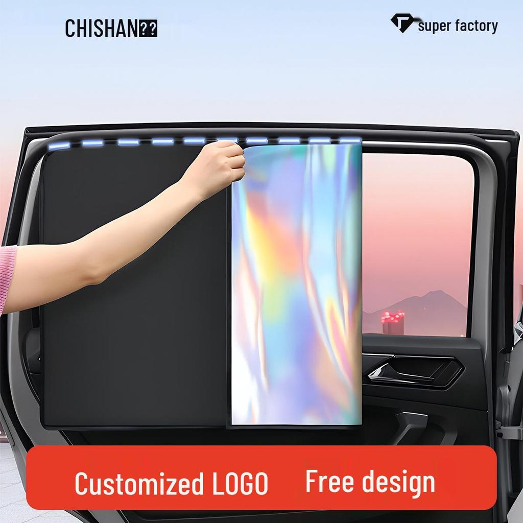 Custom Logo Magnetic Car Sun Shade Side Curtain for Privacy and Sun Protection