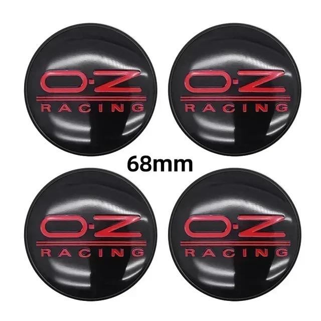 4pcs Car Wheel Hub Center Caps 56mm 60mm 65mm 68mm For Rim Cover Auto OZ Logo Badge Emblem Exterior Styling Accessories