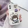 Mobile Phone Cases for iPhone 11 13 XR 15 Pro Max 12 14 Pro Max Case iPhone 16 7 Plus 8 Plus XS Max Big Wave Solid Color Cartoon Anti-drop Waterproof