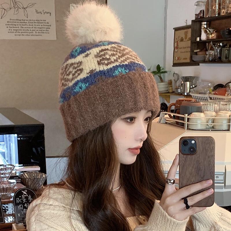Вязаная шапка Junbie Fair Isle с помпоном