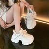 Mode 8CM Frühling High Platform Sneakers Damen Atmungsaktiver Tennis Damen Vulkanisierte Schuhe Herbst Klobige Sneakers Sportliche Dad Shoes Frau