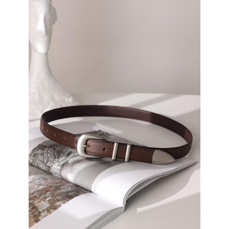 

Летний новый ретро женский ремень Женское украшение Простой и универсальный Джинсы Сделать Ремень из чистой кожи Женский