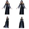 Encantador Vestido Longo de Vampiro de Halloween Para Bruxas Perfeito Para Eventos de Role-playing