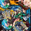 Decorações de Aniversário Demon Slayer, 112 peças Decorações de Festa Demon Slayer Conjunto de Talheres-Banner de Aniversário Balões Topper de Bolo Pratos Copos etc