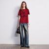 Chuyu Women's Lyocell Cotton Graphic T-shirt