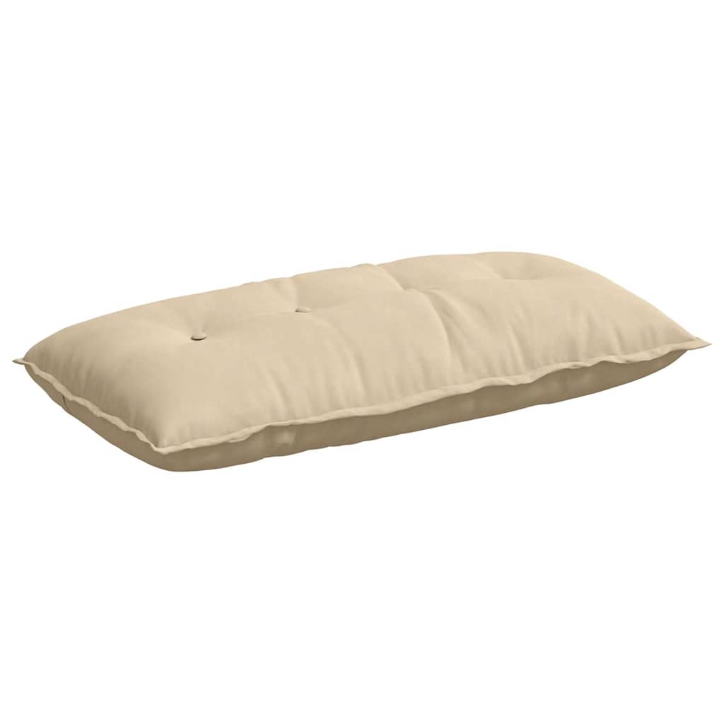Back Cushion Cream 100 X 50 Cm Microfiber Fabric
