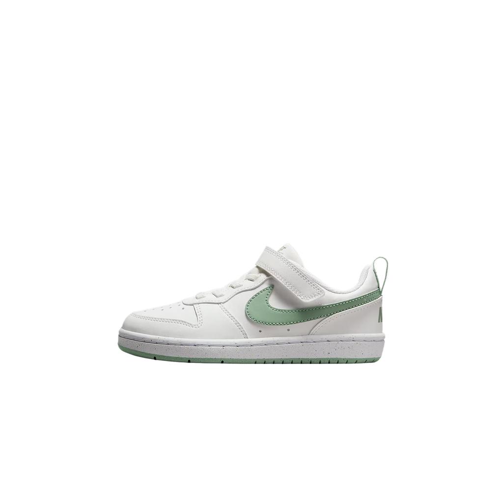 Nike Court Borough Low Recraft PS Summit White Green Kids Sneakers Peak-White Mild-Grey-Green DV5457-130