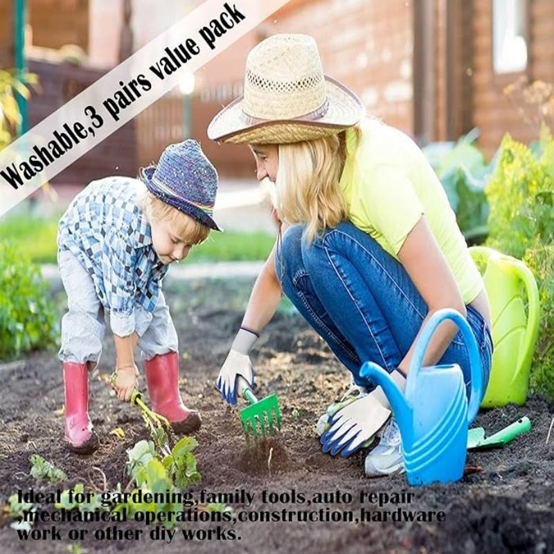 20PCS Nitrile Coated Safety Work Gloves Non-Slip Durable Light Duty Gloves Unisex Household Yard Farm Warehouse Gardening Gloves