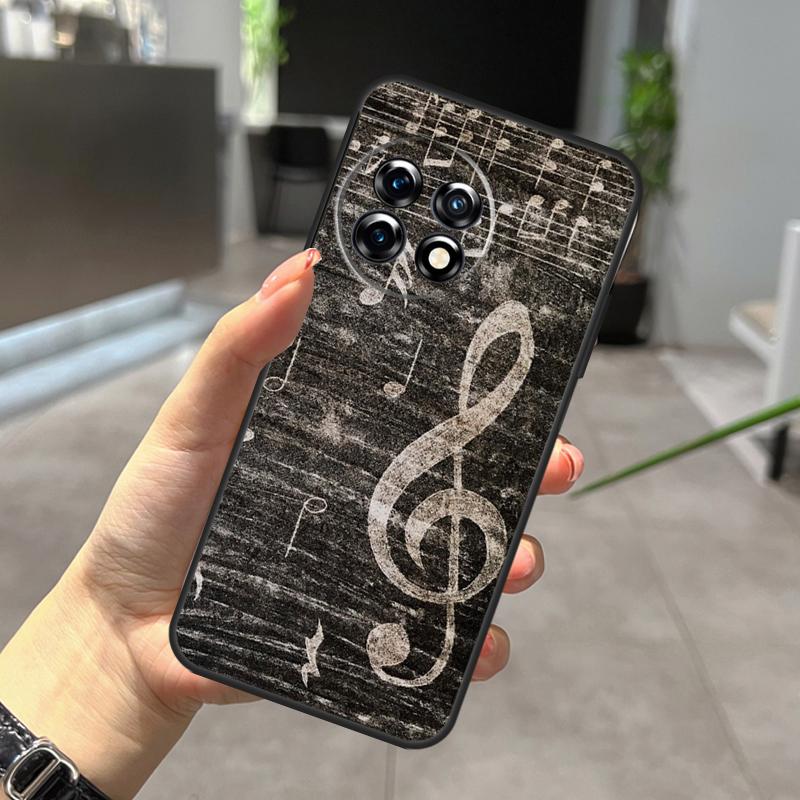 

Music Score Musical Notes Case For OnePlus Nord 5 CE 2 3 4 Lite N20 N30 OnePlus 15 R 13 12 11 10 Pro 10T 12R 13R Cover OnePlus Nord CE4