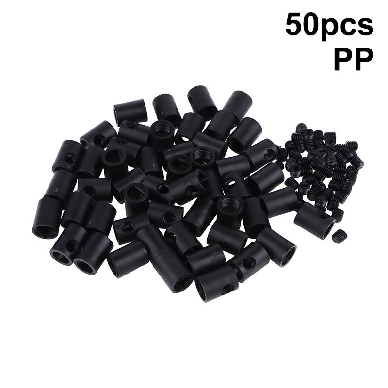 M10 Threaded Female Cable Grip 50Pcs Plastic Strain Reliefs for Secured Wire Connector Black PP 50pcs