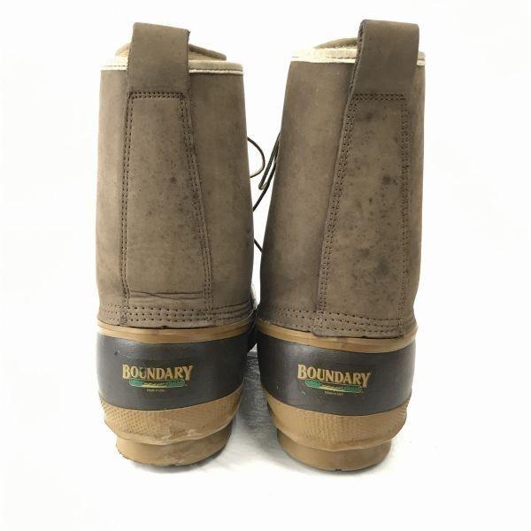 Vintage 80er-90er/Red Ball/Leder-Schneestiefel/27,5cm/Braun/Isoliert/Wasserdicht/Hergestellt in den USA(GEBRAUCHT)