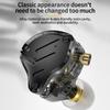 Wired Monitor Earbuds Comfortable KZ ZS10 PRO X Monitor Earbuds Detachable Silver Plated 0.75mm 2Pin Cable HiFi for Office