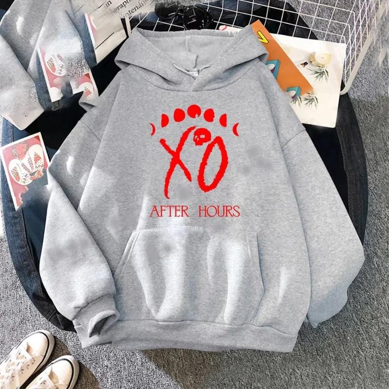 Singer The Weeknd Men's Sweatshirt Autumn and Winter Street Leisure Fitness Jogging Sports Adult Hooded Pullover