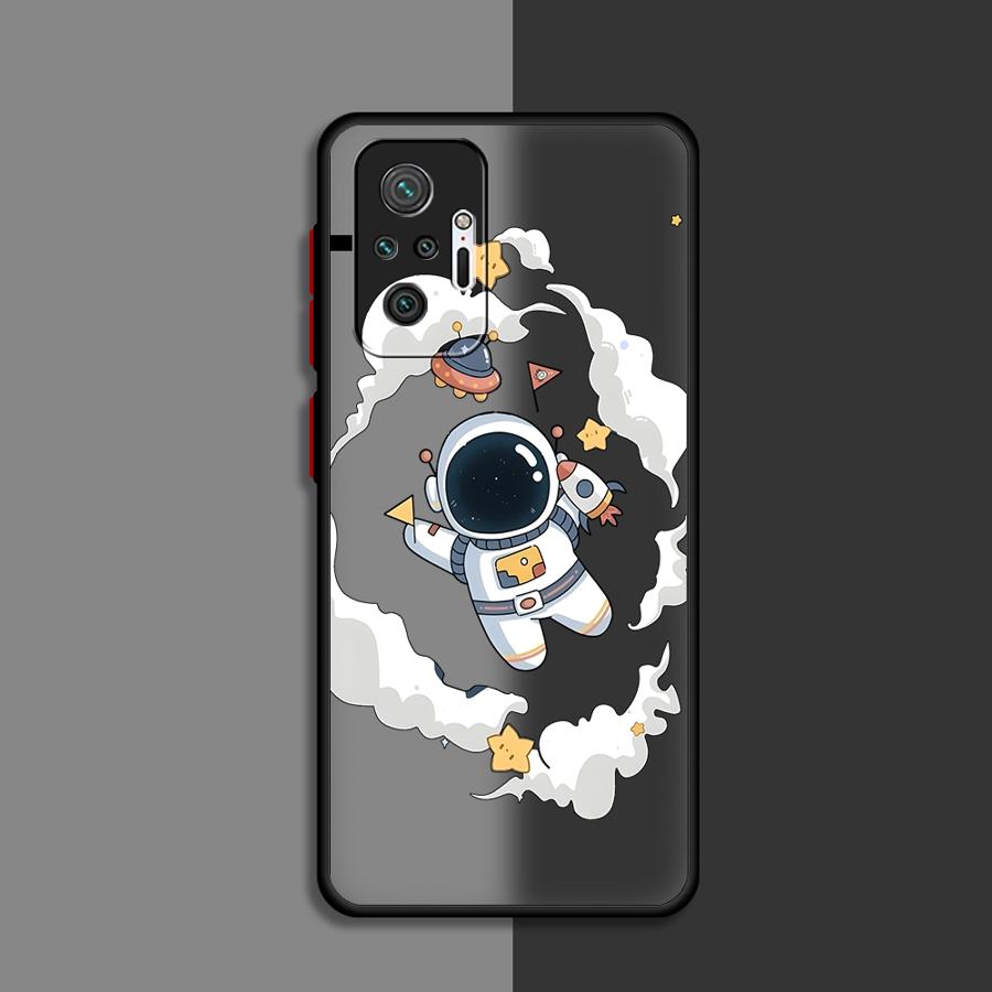Cute Cartoon Astronaut Funda Back Phone Cover Case for Xiaomi Redmi Note 14 10 9S A4 11 12 14C 13 Pro Plus 13C