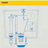 1 Set Pull Handle Toilet Water Tank Inlet Valve Push Button Toilet Tank Replacement  Toilet Tank