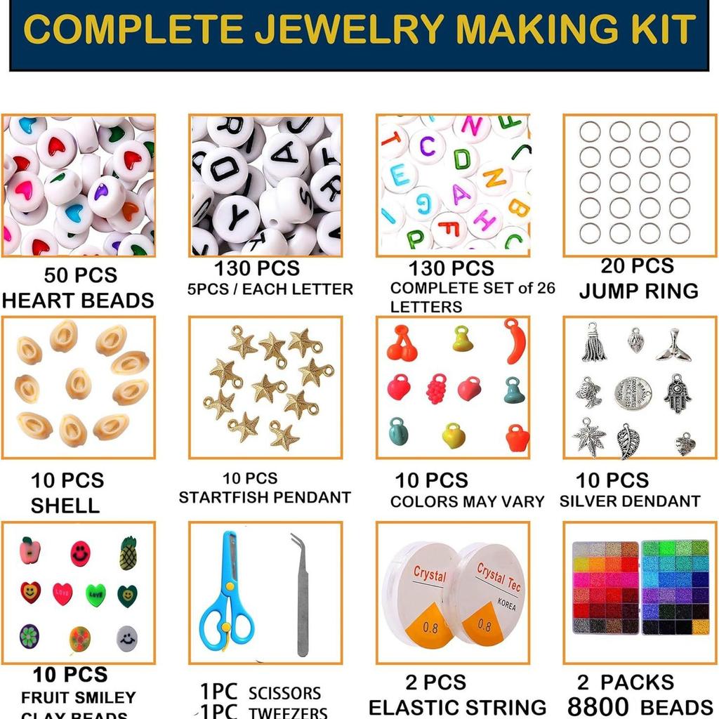 2 Boxes Of 4Mm Glass Seed Beads Diy Rice Beads Bracelet Set