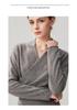 Heathered Cashmere V-Neck Women's Slimming Wrap Sweater