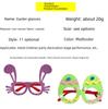 Vibrant Plastic Easter Glasses With Bunny Ears And Colorful Egg Decorations