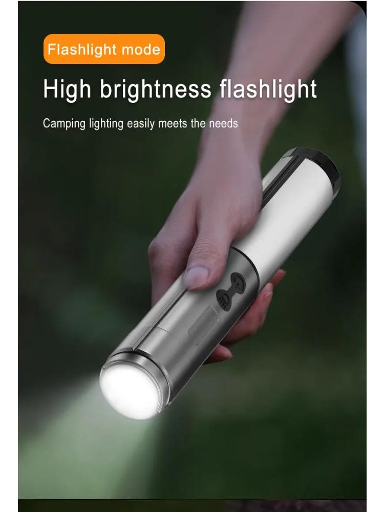Portable Telescopic LED Flashlight Rechargeable Folding Searchlight for Outdoor Car Repair Camping Tent Lighting