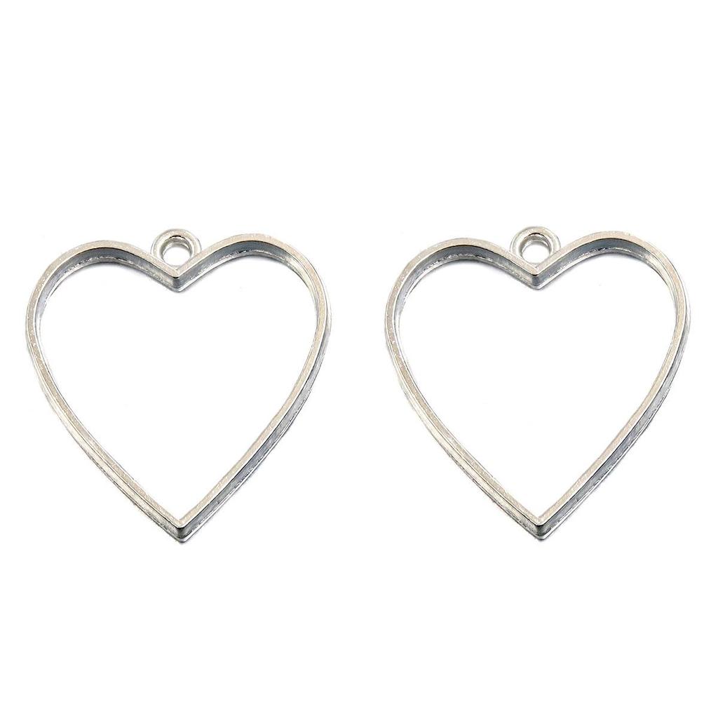 17 Style White Epoxy Geometric Heart Moon Water Drop Pendant Keychain