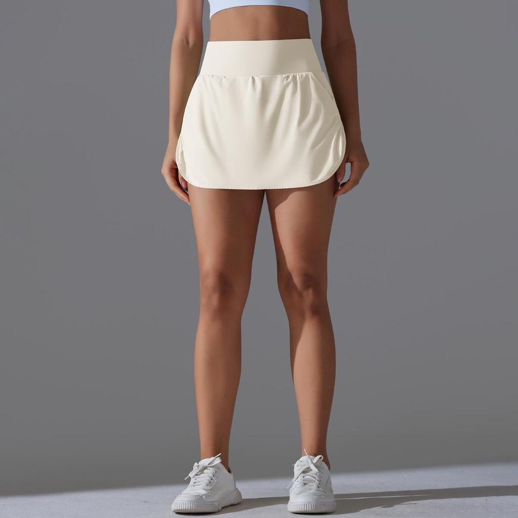 Women's Quick-Dry Anti-Exposure Skort for Tennis, Badminton, and Yoga - High Waist Summer Activewear.
