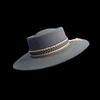Ren Ull Hög Hatt Pork Pie Jazzhatt Brittisk Stil Mode Platt Topp Filthatt