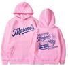 Off Campus Malone's Burger Graphic Hoodie Men Women Fashion Vintage Harajuku Long Sleeve Oversized Tracksuit