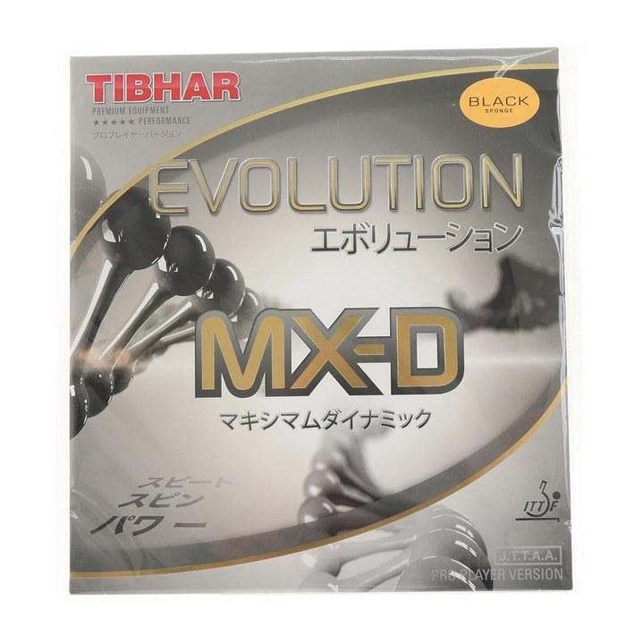 [TIBHAR] Table Tennis Rubber Evolution MX-D BT148-BLK (Black/L/Men s, Jr)