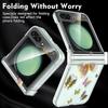 Für Samsung Galaxy Z Flip6 Flip5 Flip4 Klare Hülle Schmetterlingsmuster Faltbare Transparente Hülle Für Samsung Galaxy Z Flip 6 5 4 3