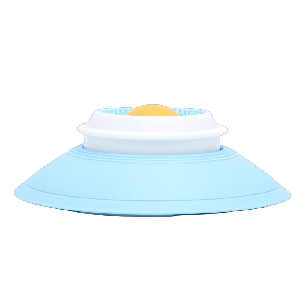 Dog Cat Lick Toy Rotating Licking Bowl Enrichment Toy Suction Cup Interactive Feeder Dog Lick Treat Dispenser