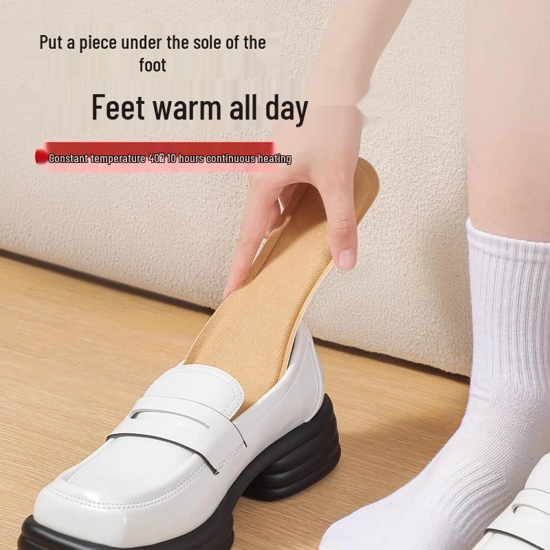 Selbsterwärmende Einlegesohlen für Damen - Warme Fußaufkleber, kein Aufladen erforderlich