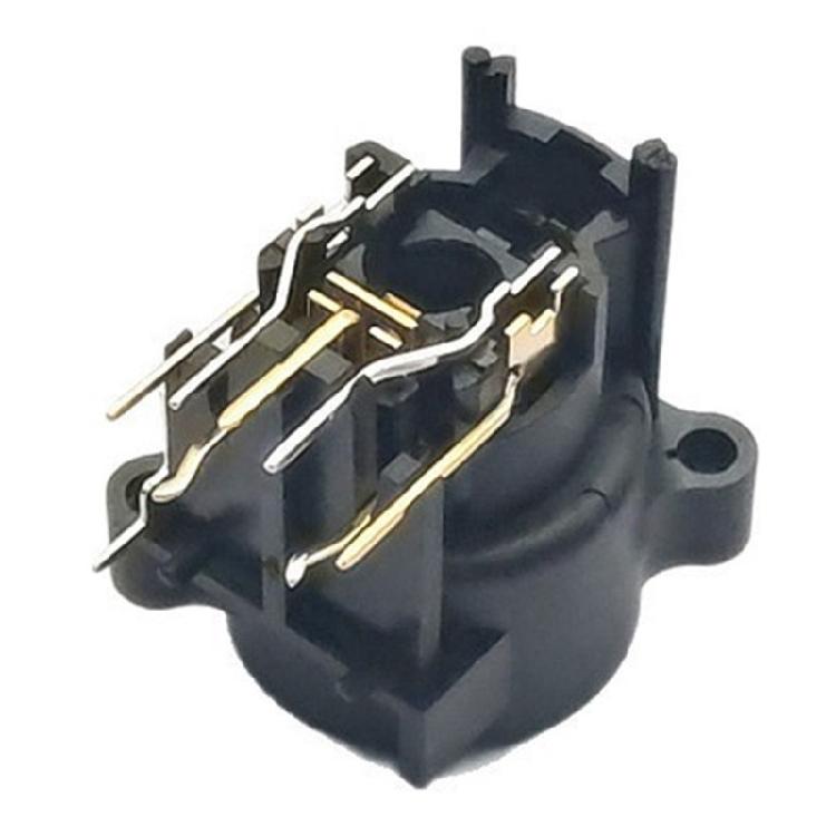 1/5/10Pcs 3 Conductor Studio Connector Panel Mount Chassis Connector Secure Locking Mechanism For Home Theater