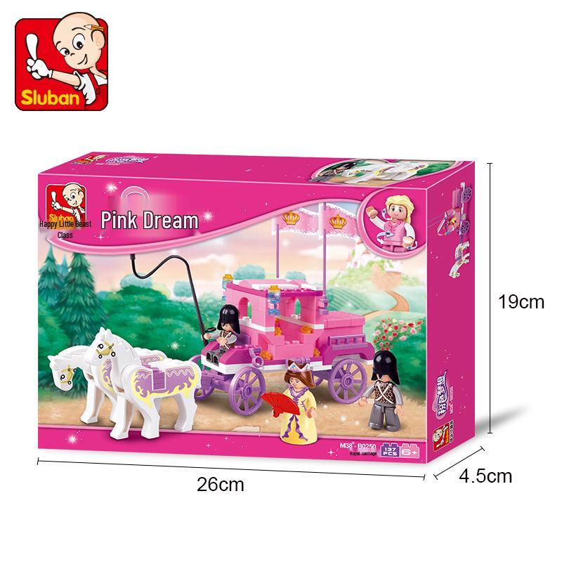 Dolphin Bay Pink Dream Girl Building Blocks - Educational Assembly Toys for Kids