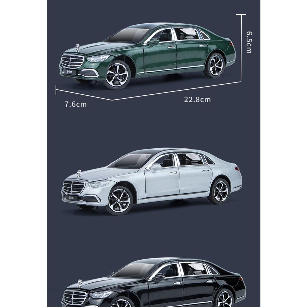 1/24 BENZ S400 S-Class Alloy Car Diecasts & Toy Vehicles Car Model Sound and Light Pull Back Car Toys Gifts