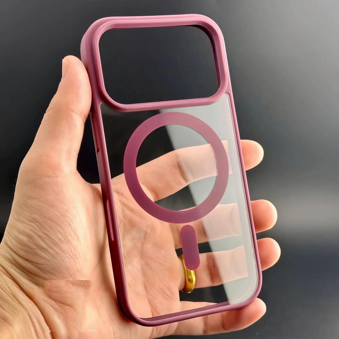 

For Magsafe Case For iPhone 17 Air 17Promax 16 15 14 Pro Max Plus 13 12 Mini 11 17Pro Original Matte Transparent Acrylic Cover For 17 PROMAX