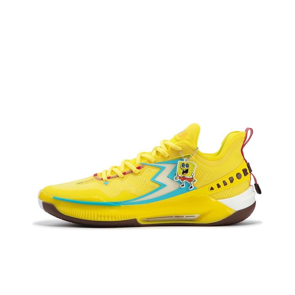 

new 361° BIG3 5.0 Quick PRO Basketball Shoes Men Low Top Sour Yellow/361 Degrees White 44.5