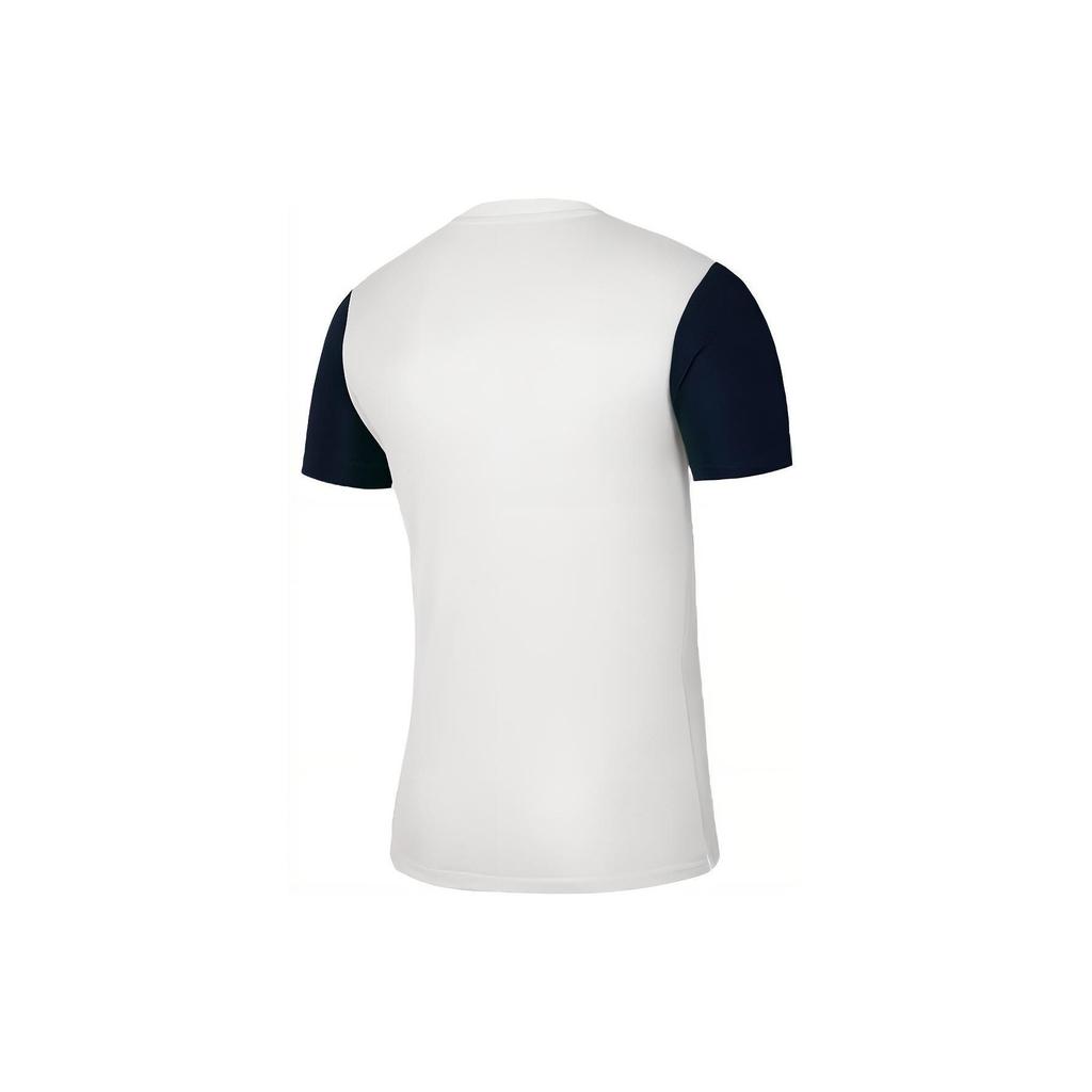 Nike Logo Print Colorblock V-Neck Short Sleeve T-Shirt Men Tops White DH8035-100