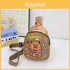 Children Unisex Capybara Cartoon Animal Chest Pack Lightweight Crossbody Bag