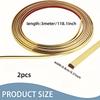 1 Stück/2 Stück Wanddekor Linie, Europäisches Selbstklebendes Licht Luxus Zierleiste, PVC-Material, Nichtmetallisch, Für Wand Glas Schrank Wand Etc