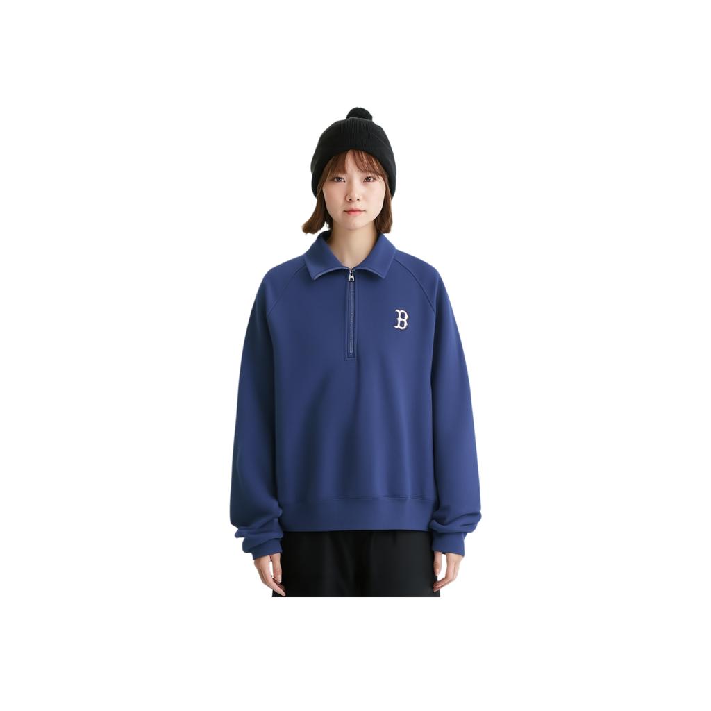 New MLB SS24 Sweatshirt Women's Marine Blue 3FMTB0341-43NYS