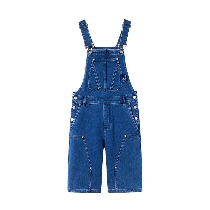 Navigare Women's Casual Denim Overalls Shorts