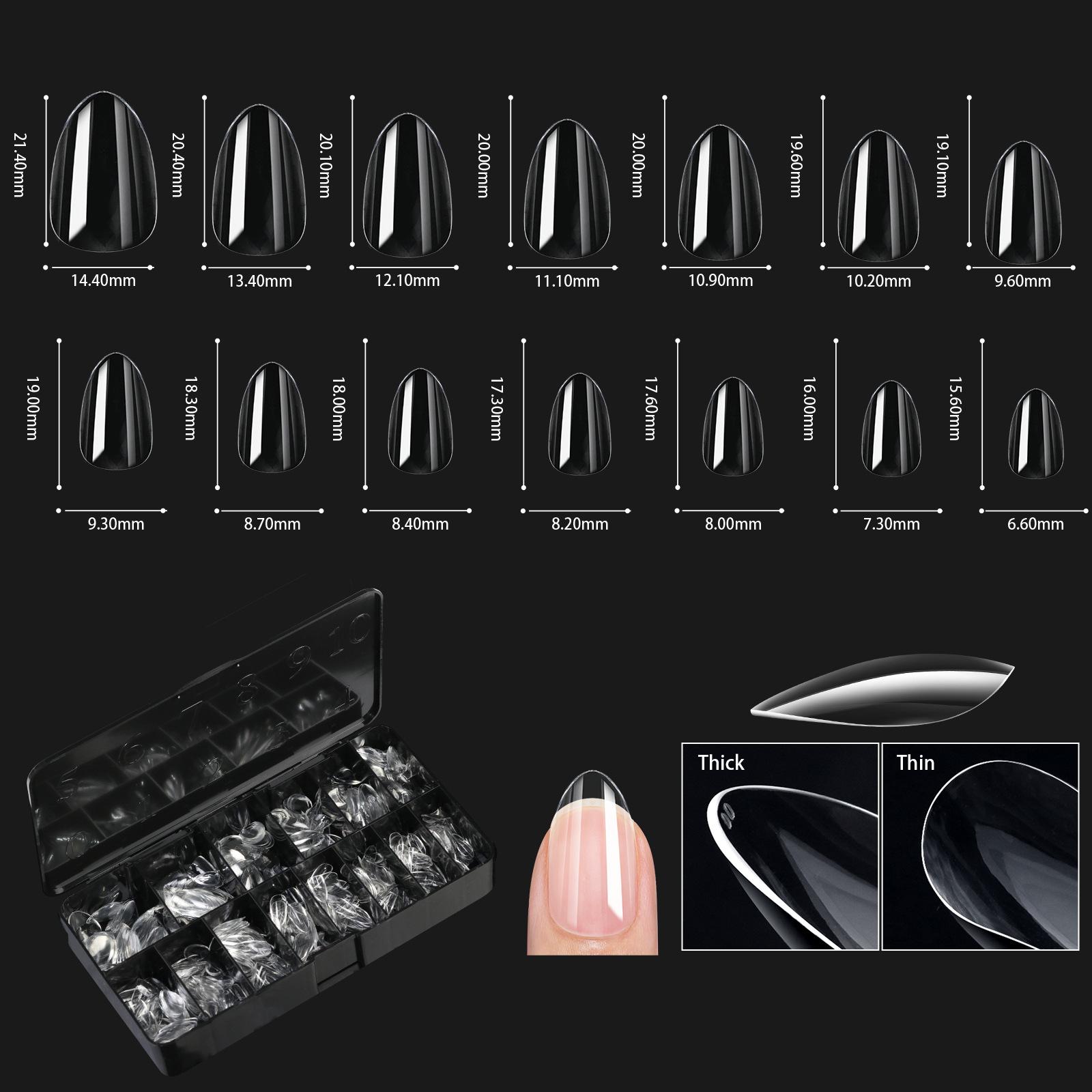 

Мягкие гелевые накладные ногти Natural Sculpted Ballet Coffin Almond Fake Nails Full Cover Premium Press On Nails Nail Supplies 01
