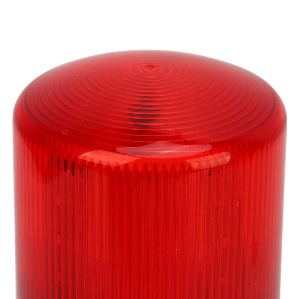 Industrial LED Rotating Strobe Beacon Light Electrical Revolving Signal Light Silent Alarm for Emergency Warning Red 12V