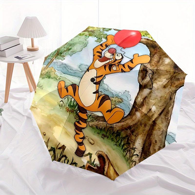 Tigger, Balloon Automatic Opening and Closing Umbrella, Compact Travel Umbrella, Lightweight and Portable, Suitable for Beach Commuting Busi