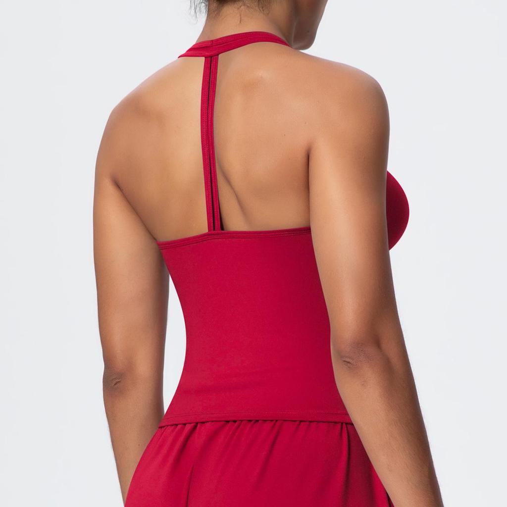 Cross-back Brushed Yoga Tank and Sports Bra for Women - Tight Fit, Stylish, Ideal for Running and Fitness