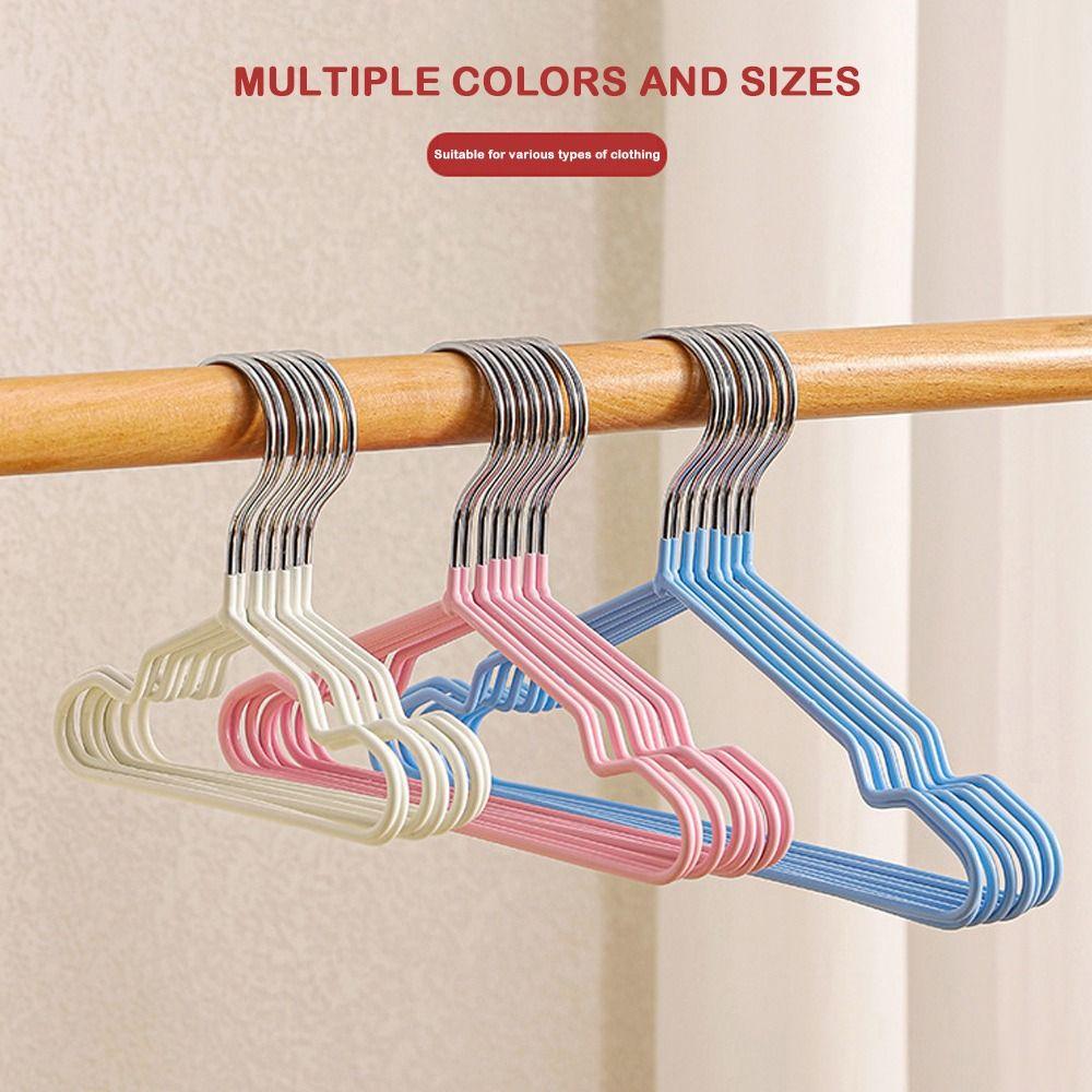 10PCS Solid Color Pet Clothes Hanger Non-slip Special Display Rack New Pet Hanger  Clothes